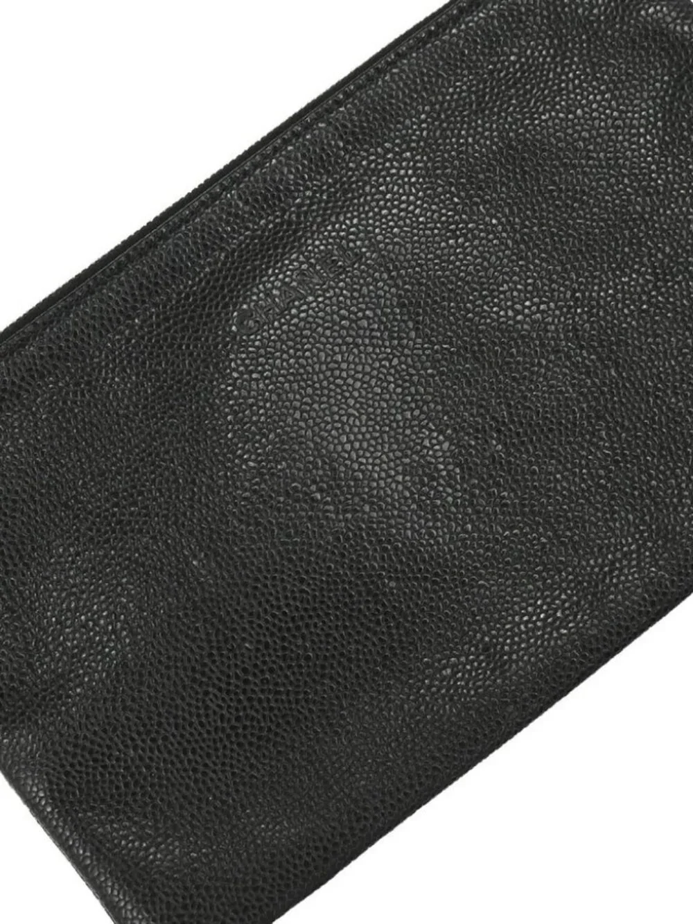 Chanel Black Calfskin On The Road Shopping Fever Tote Bag